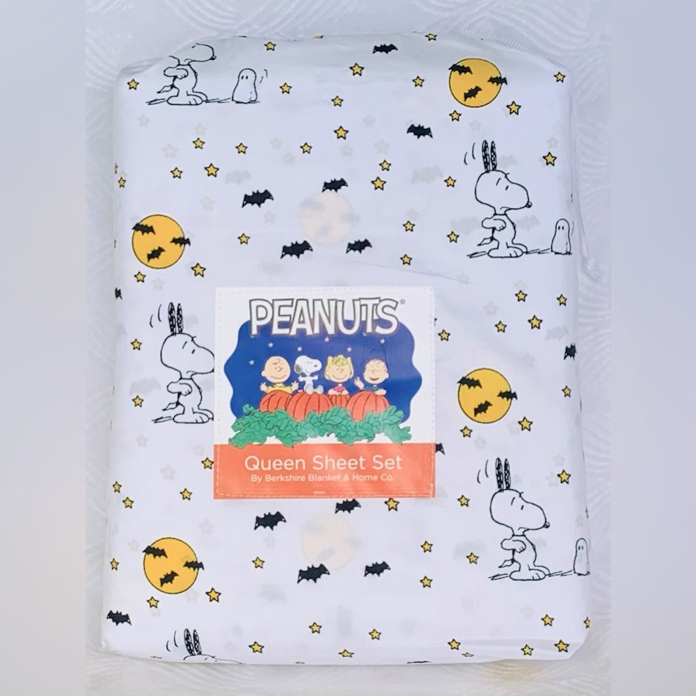 Peanuts Snoopy Halloween Ghosts Sheet Set - Queen - Picture 5 of 5